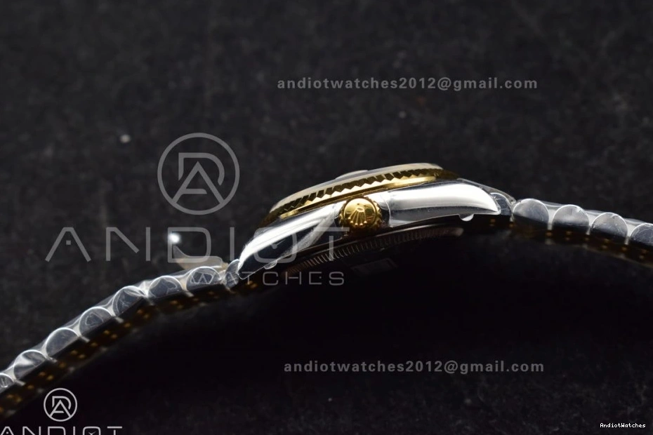 Ladies White YG Bracelet President 31 550 Dial 278271 Steel DateJust Markers Roman Lightweight GSF 316L on 1008